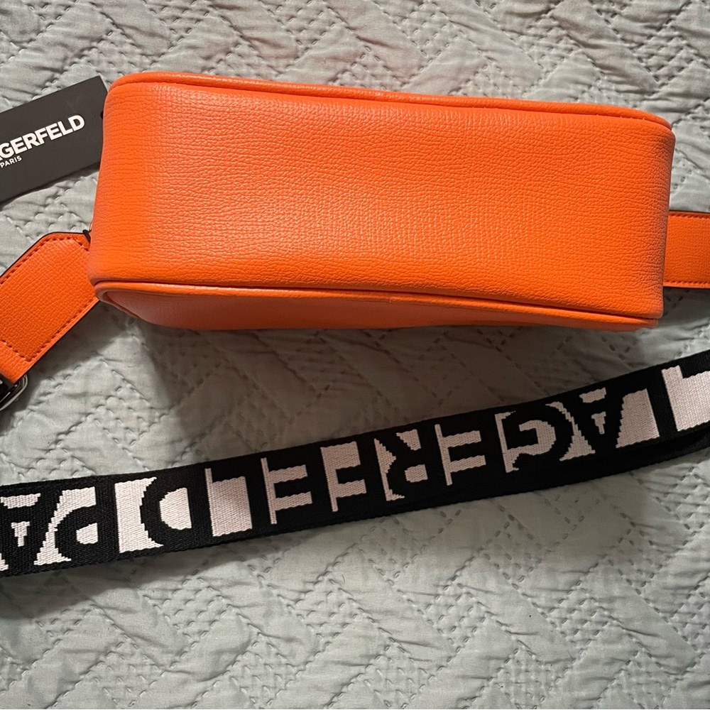 Karl Lagerfeld Paris Marbella Camera Crossbody Bag in Ginger - Picture 3 of 6
